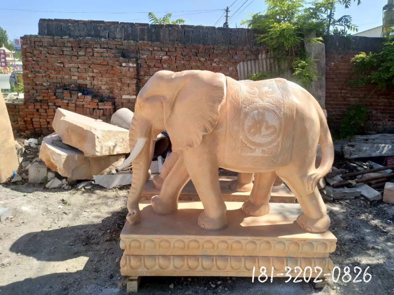 大象动物石雕 (125)