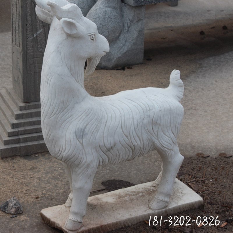 大理石羊雕塑 (168)