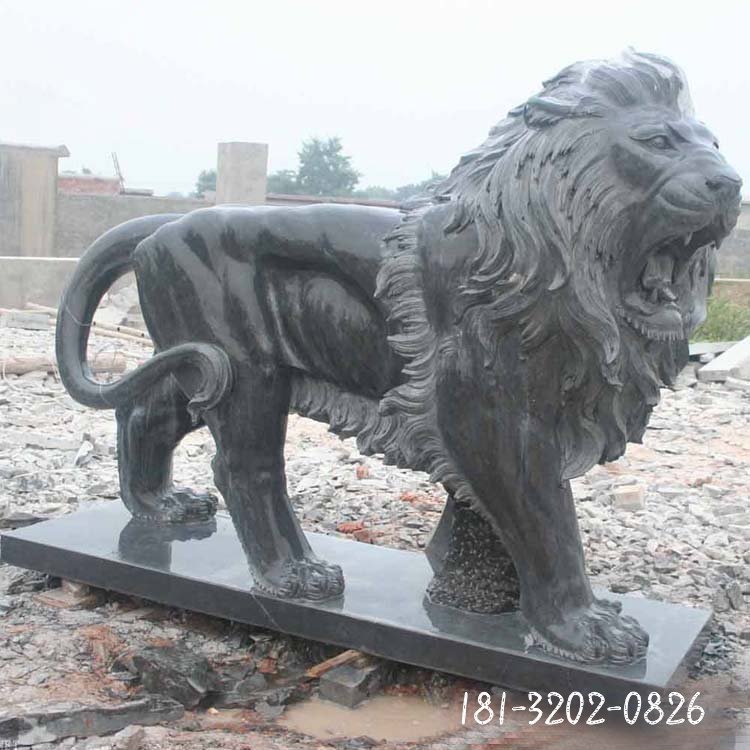 大理石西洋狮雕塑 (10)