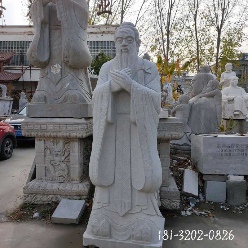 大理石孔子雕塑 (41)