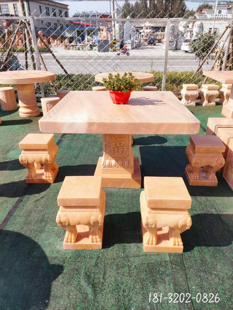 方桌景观石雕 (5)