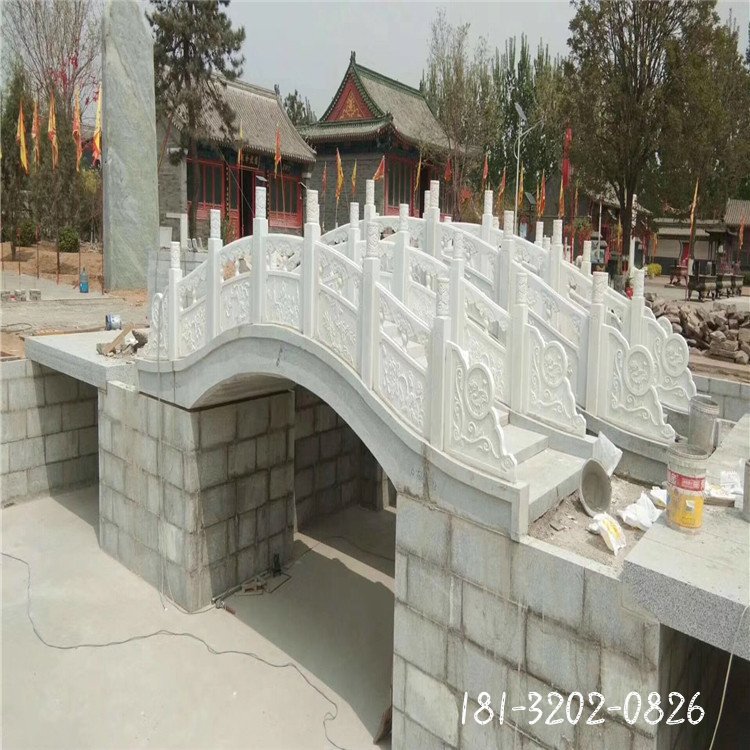 汉白玉石拱桥雕塑 (2)