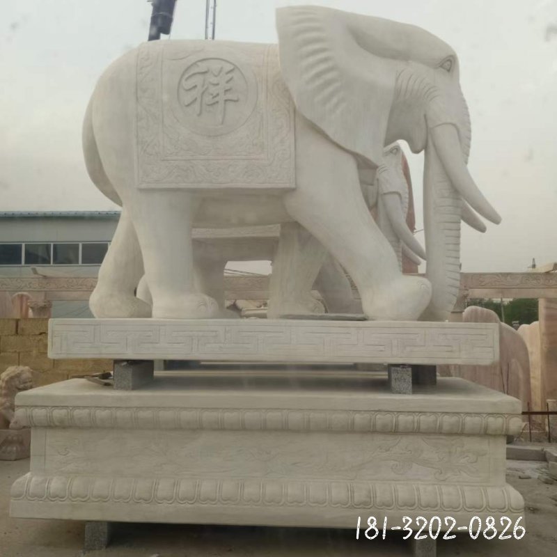 大象动物石雕 (49)