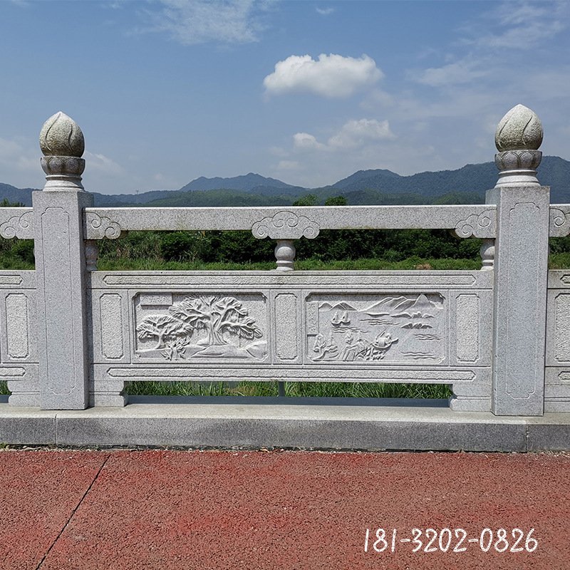 园林大理石栏板雕塑 (1)