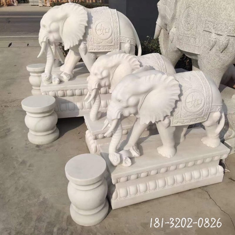 大象动物石雕 (26)