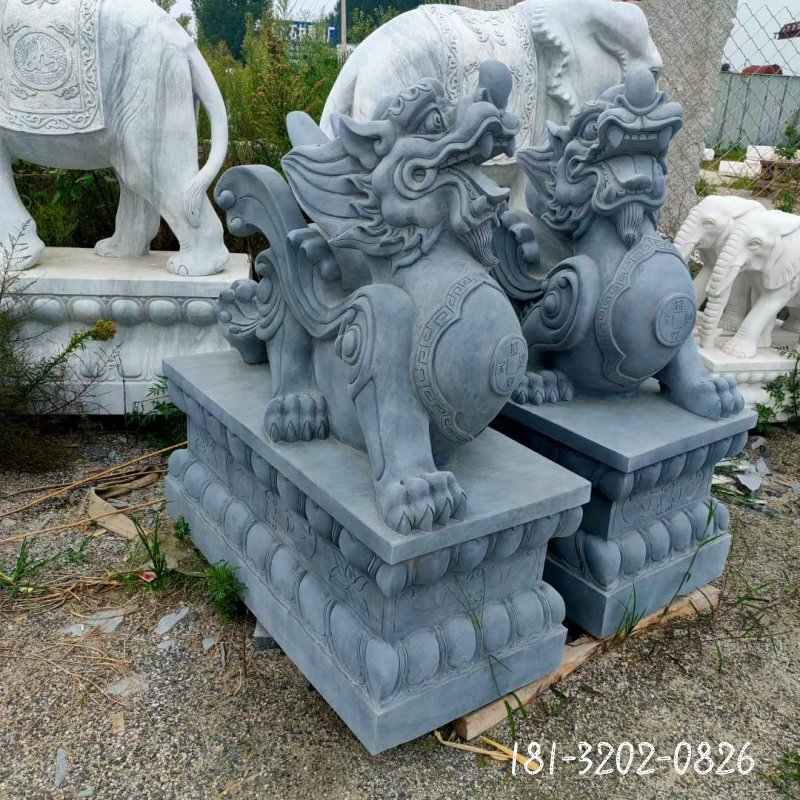 貔貅动物石雕 (7)