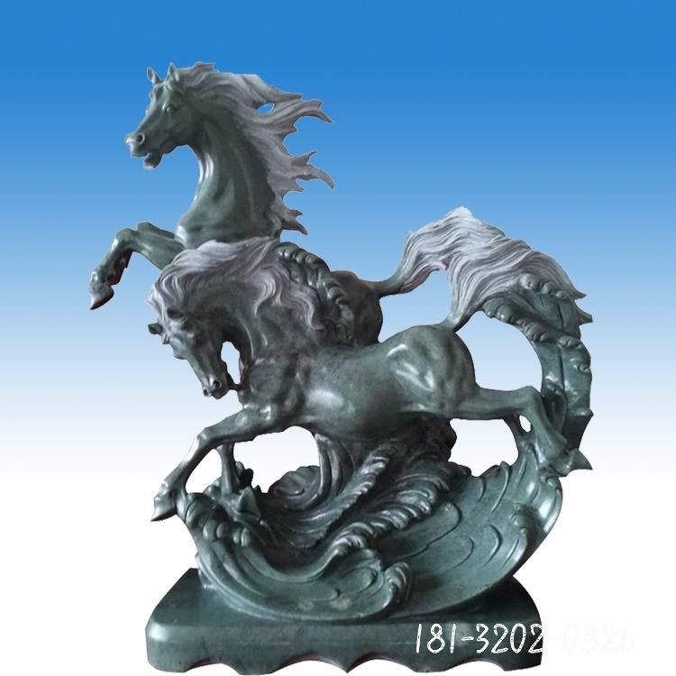 大理石生肖马雕塑 (12)