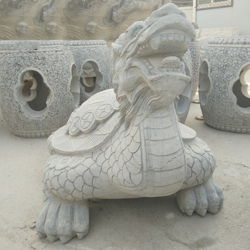 大理石龙龟 石雕广场动物雕塑
