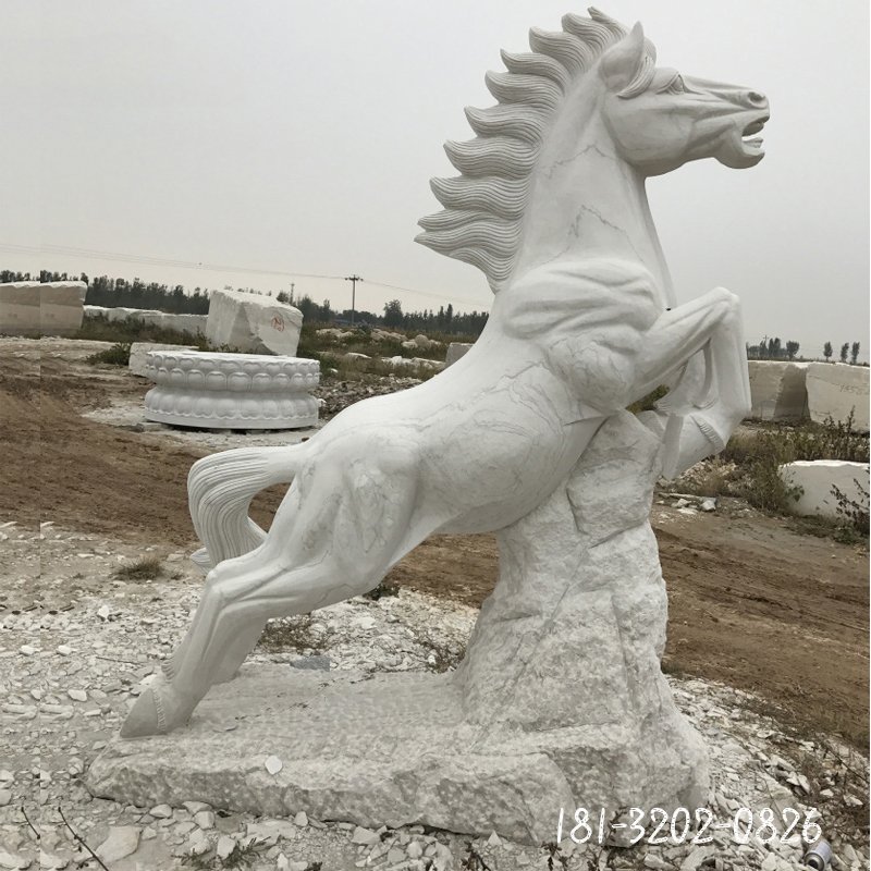 大理石生肖马雕塑 (40)