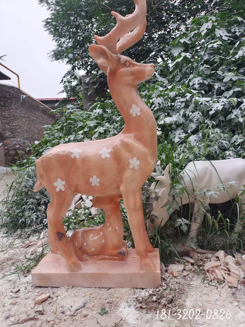 鹿动物石雕 (1)