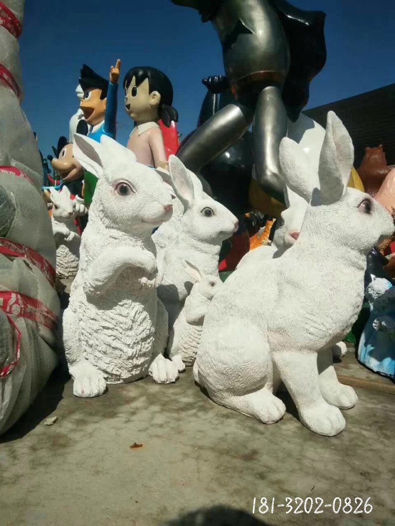 兔子动物石雕 (4)