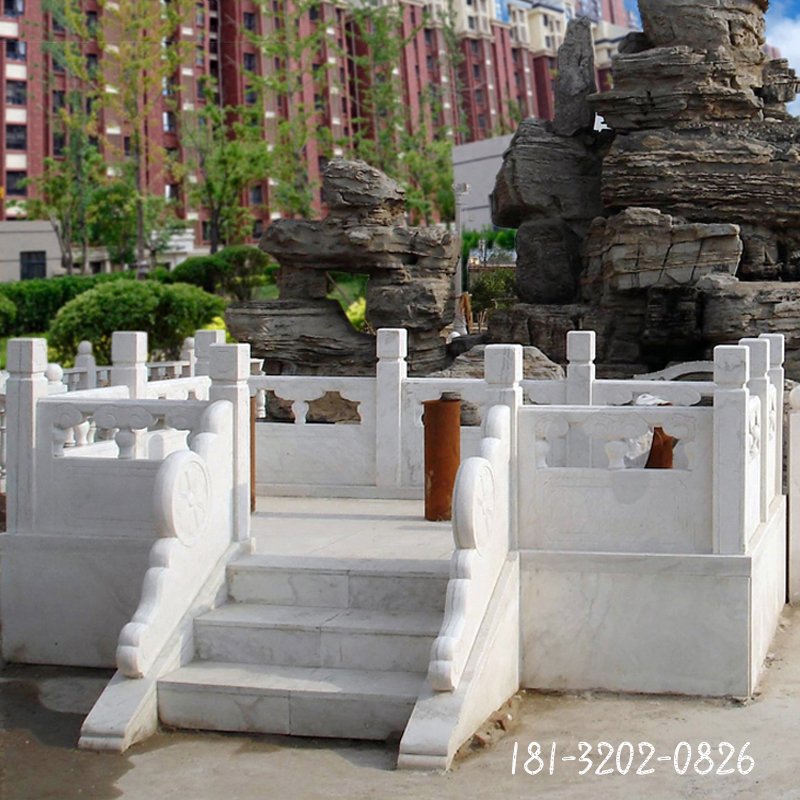 大理石旗台 石雕小区景观雕塑