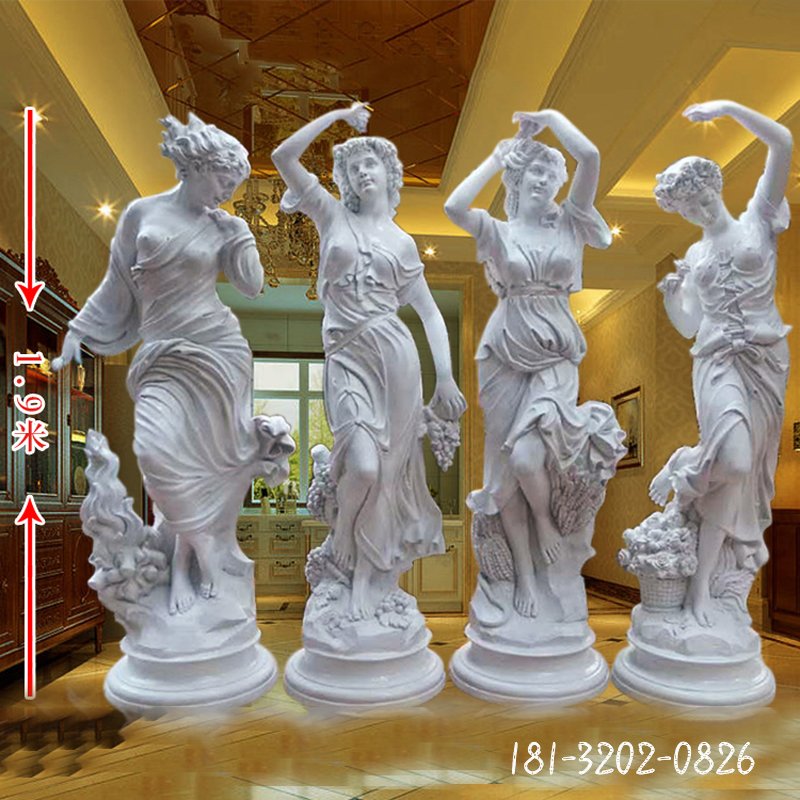 石雕西方四大美女  商场人物雕塑 (1)