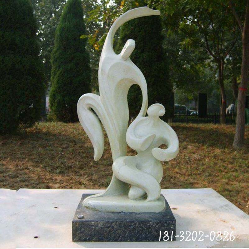 公园情侣石雕,抽象人物雕塑