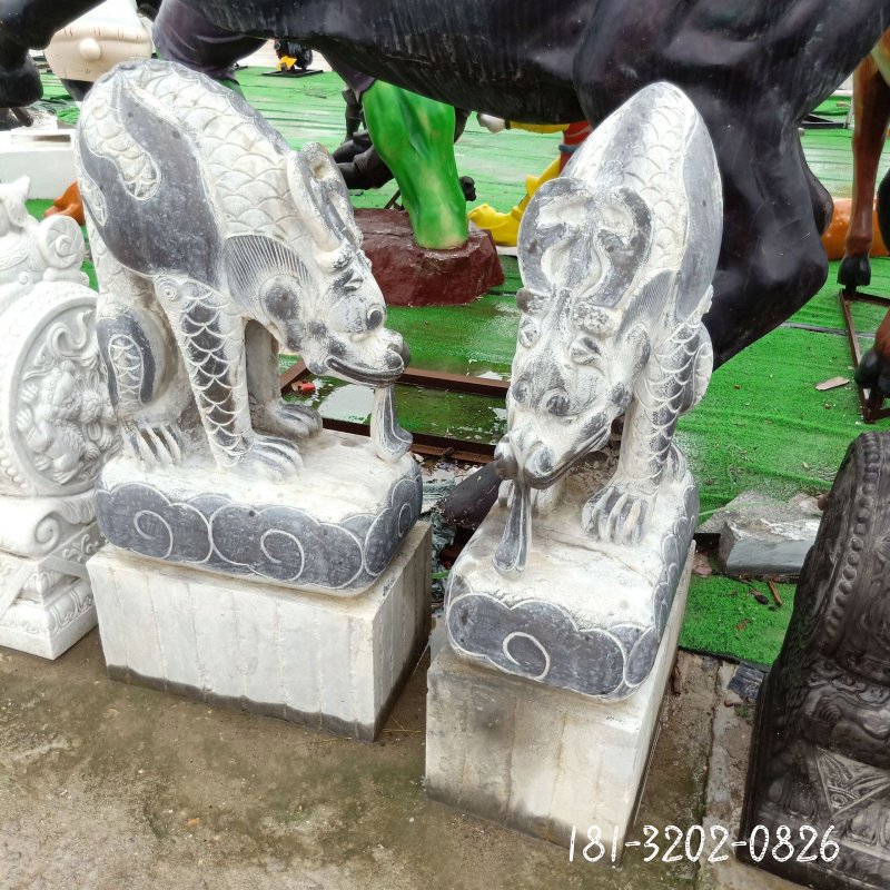 石雕仿古吸水兽 (1)