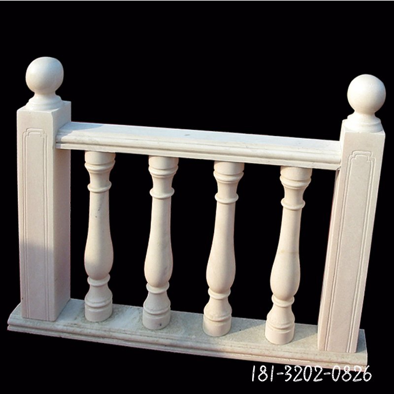 汉白玉栏杆，别墅景观雕塑