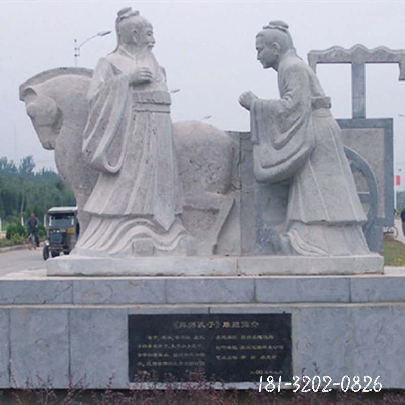 拜师孔子石雕，校园拜师石雕