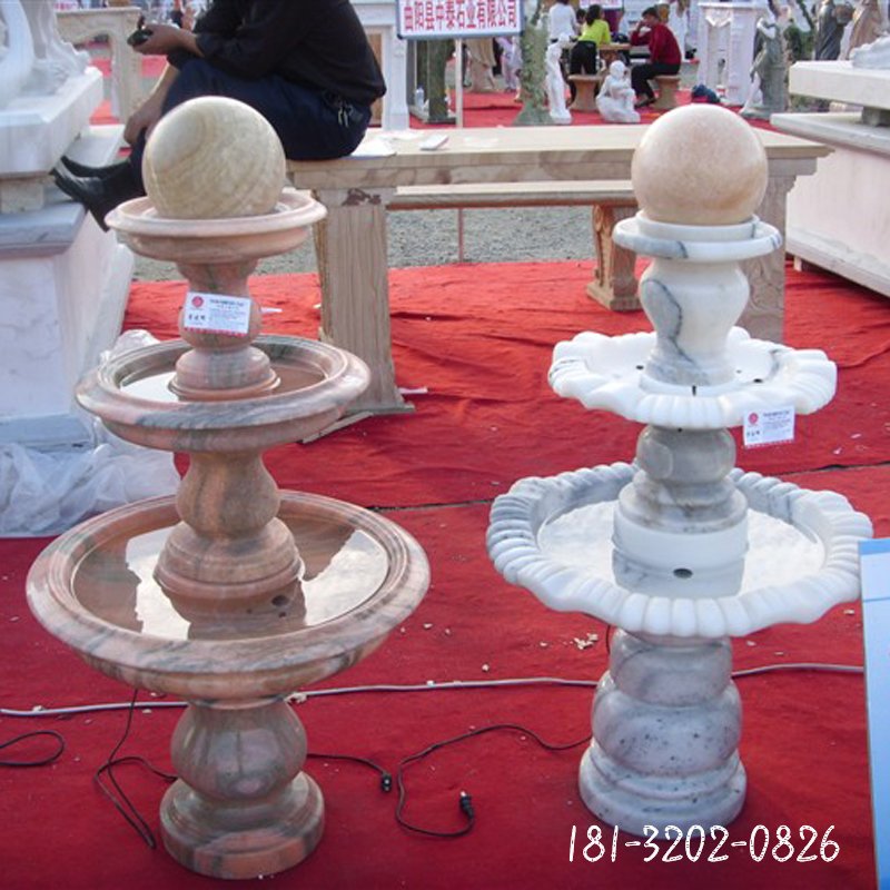 风水球石雕，大理石风水球