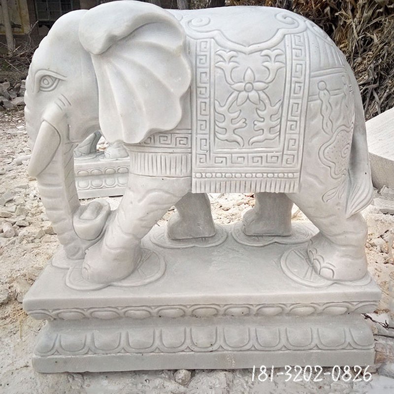 大理石小象雕塑 (207)