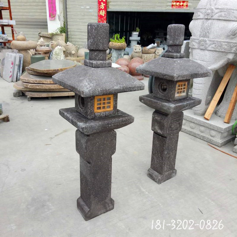 仿古石雕灯 庭院石灯