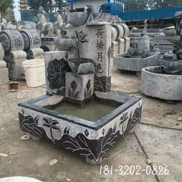 流水池景观石雕