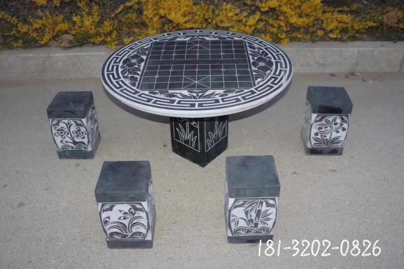 圆桌景观石雕 (11)