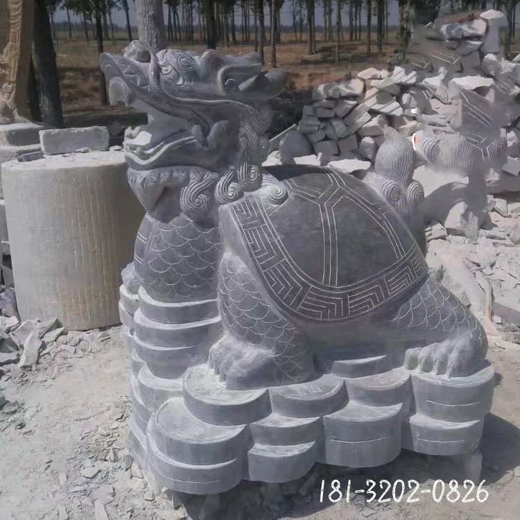 仿古龙龟石雕 (1)