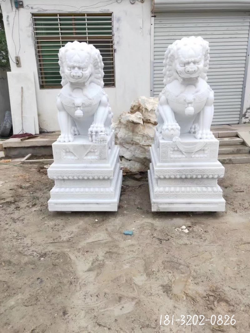 狮子动物石雕 (16)