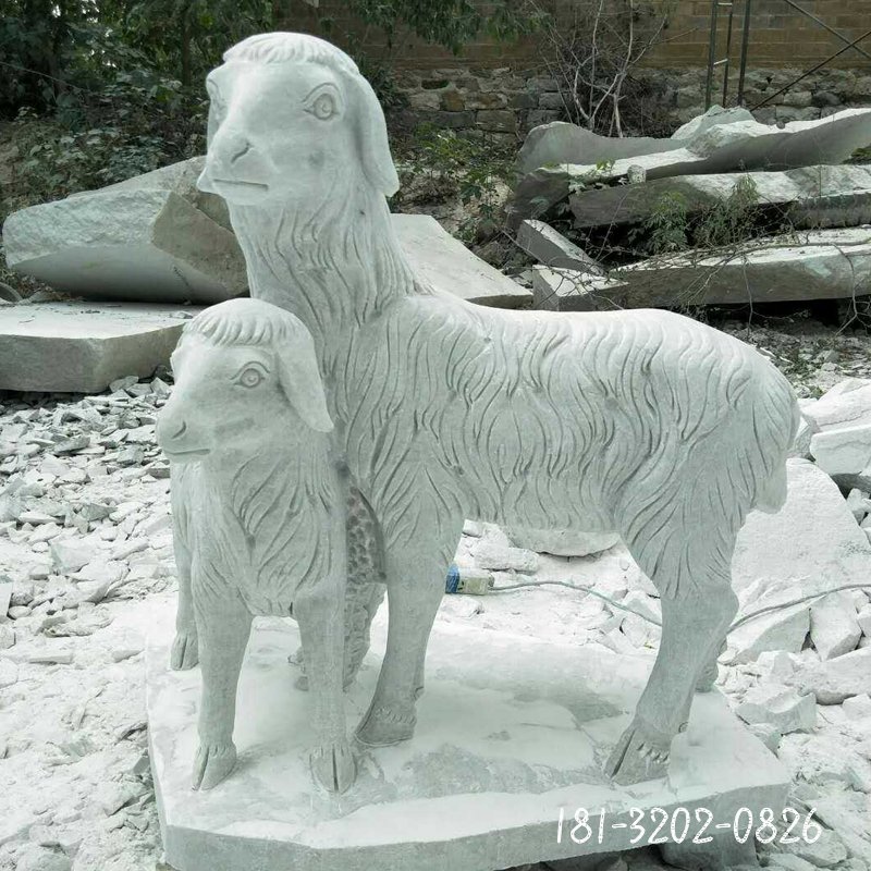 大理石羊雕塑 (237)