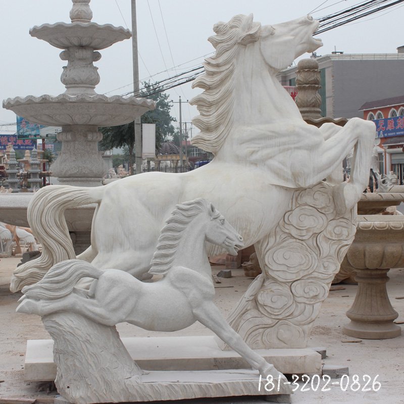 大理石生肖马雕塑 (85)