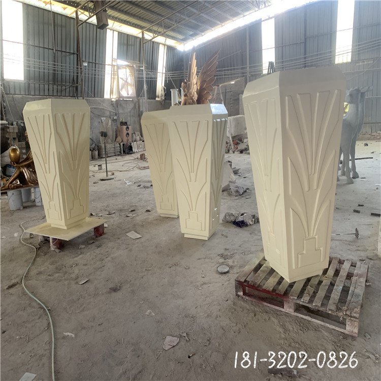 玻璃钢雕塑花盆 室外现代简约创意花盆造型雕塑117977