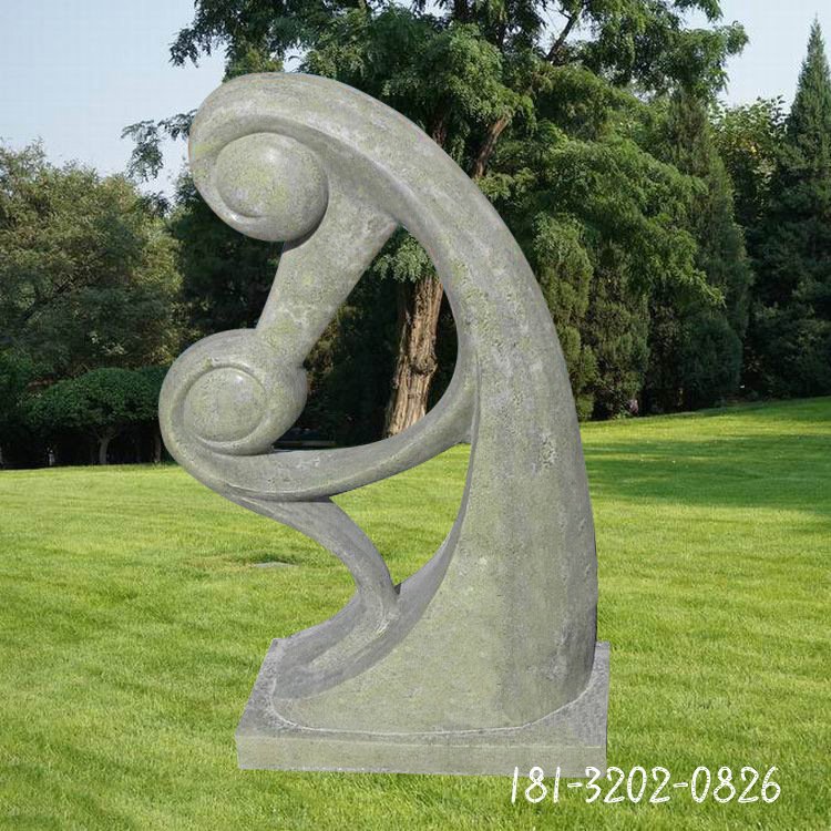 抽象母爱石雕 (1)