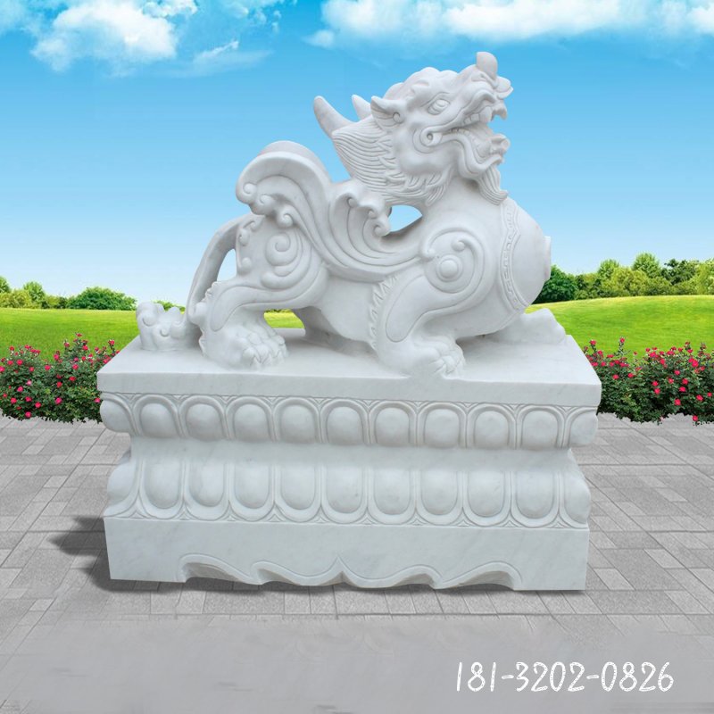 汉白玉招财貔貅石雕 (38)