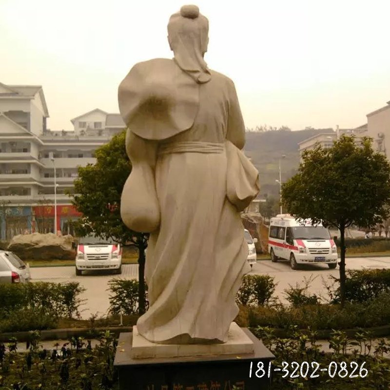 医圣张仲景石雕,医院名人石雕 (2)