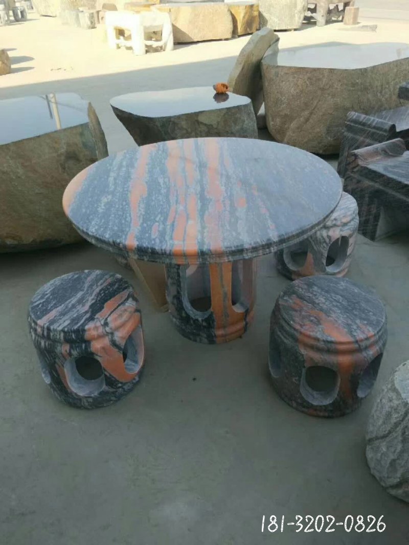 圆桌景观石雕 (17)