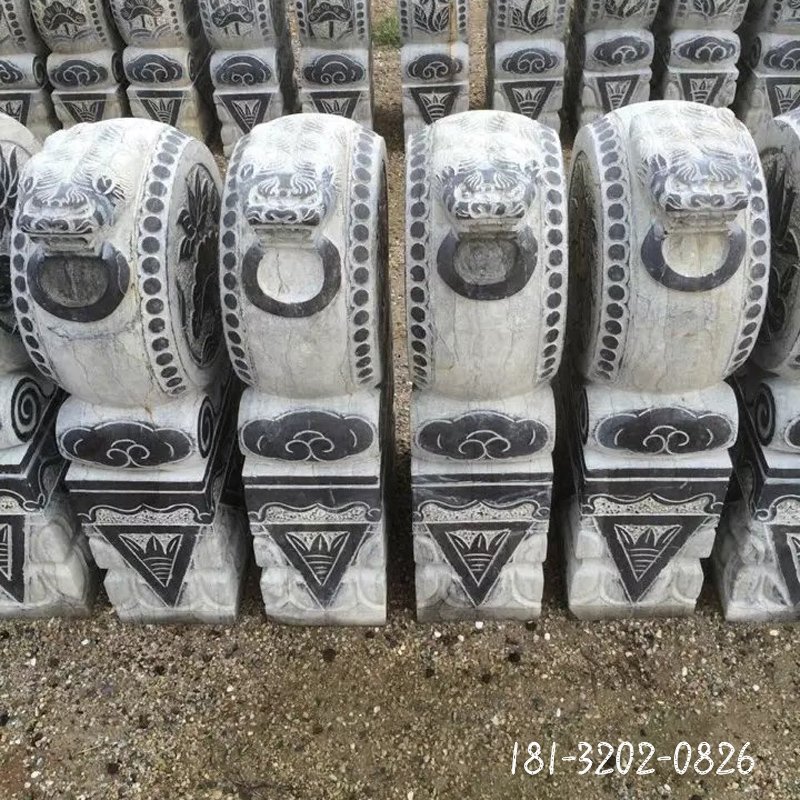 雕塑仿古抱鼓石雕塑，招财景观雕塑