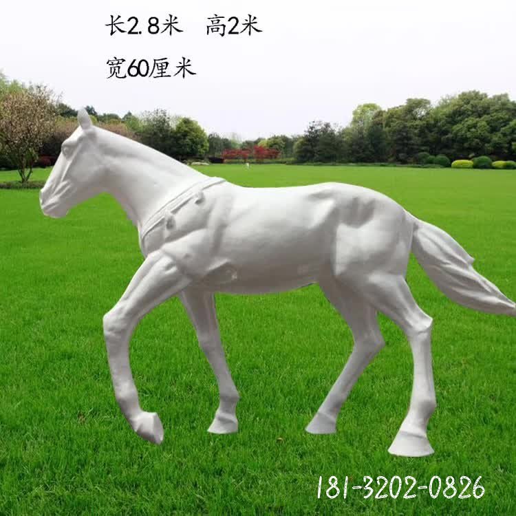 汉白玉马石雕 (40)