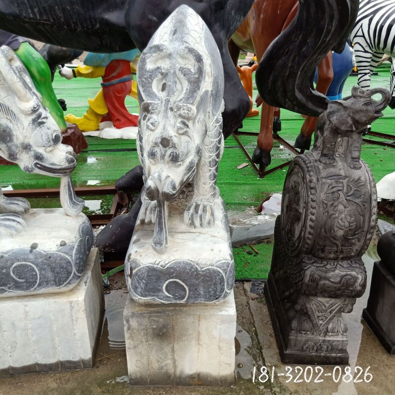 石雕仿古吸水兽 (2)