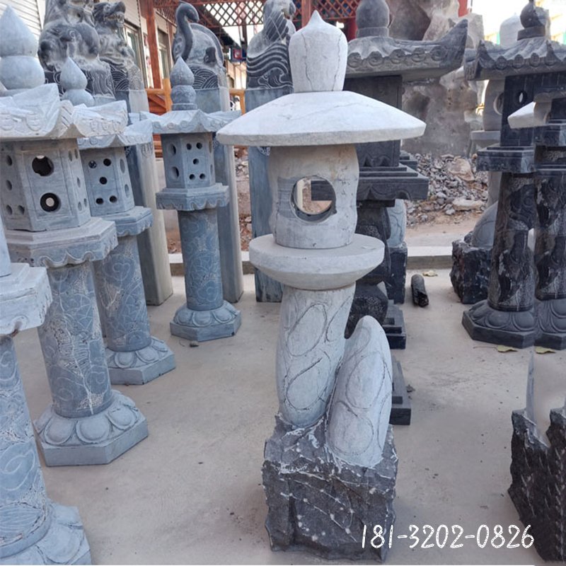 大理石宫灯   公园石雕灯 (2)