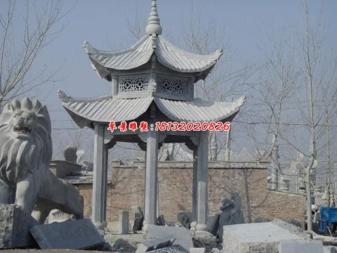 石雕景观西方凉亭