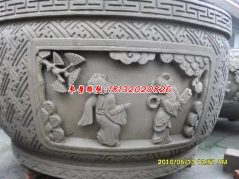 石雕仿古景观水缸