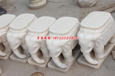 公园景观石凳小象