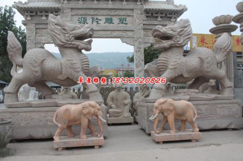 麒麟石雕古代神兽