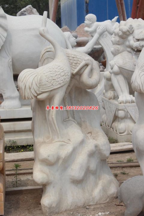 仙鹤公园动物石雕