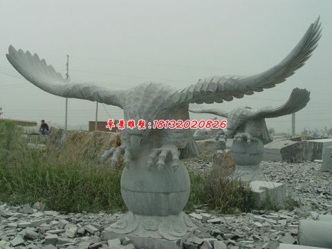 石雕广场雄鹰雕塑