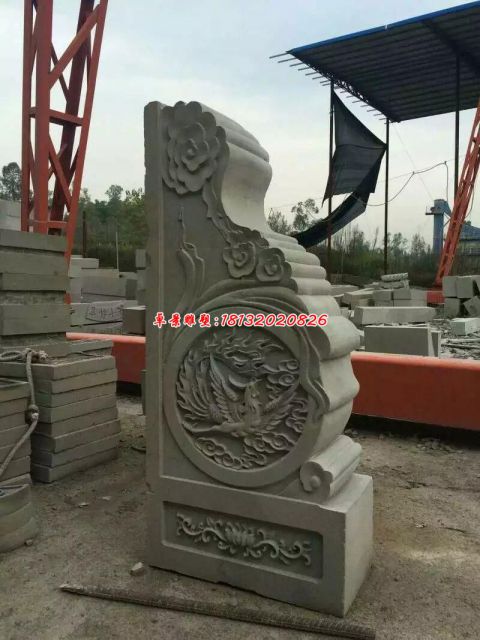 石雕庭院抱鼓石门墩