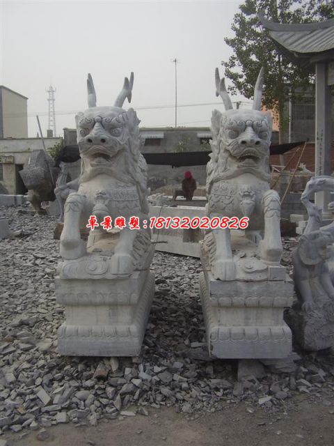 镇宅神兽麒麟石雕