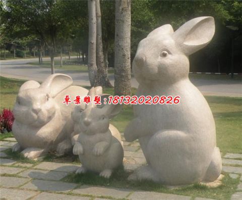 大理石仿真白兔