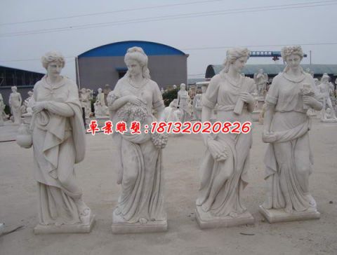 丰收女神人物石雕