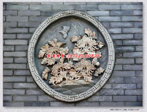 风景画石浮雕壁画